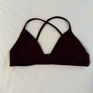 brandy melville maroon bralette
